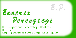 beatrix peresztegi business card